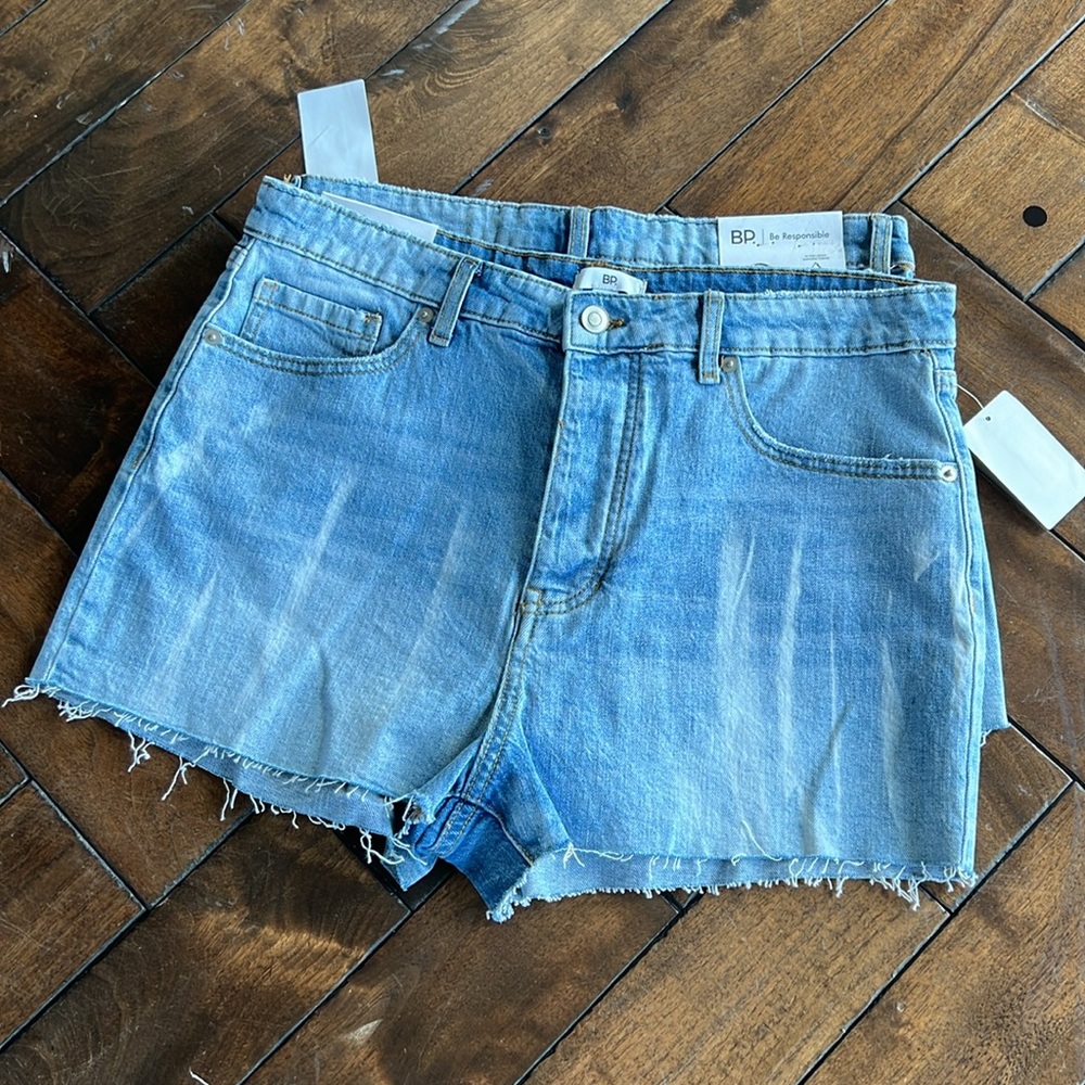 Designer Be Responsible stretch high rise shorts drip Indigo jeans shorts
